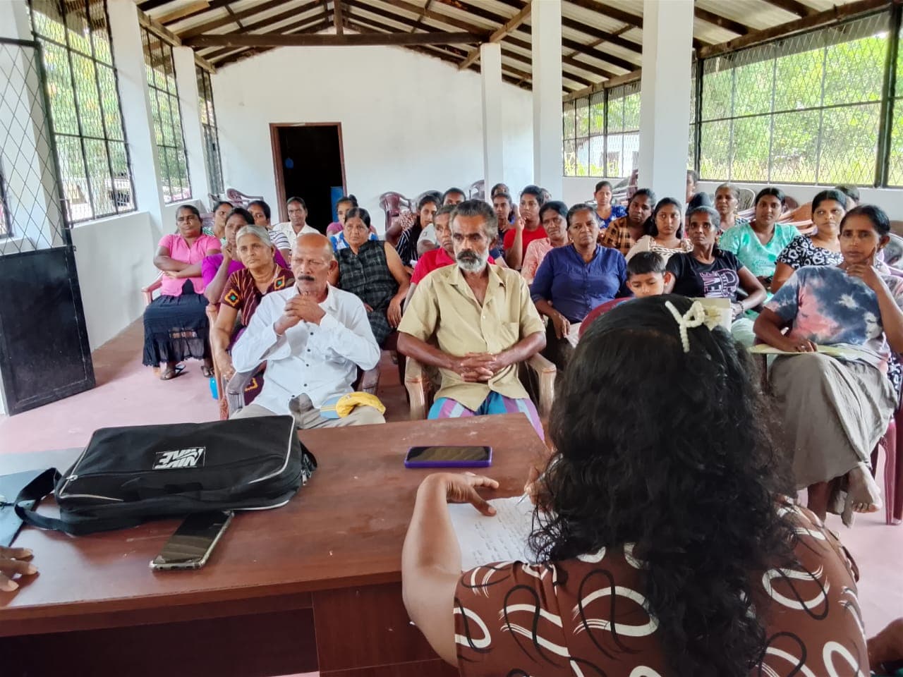 Awareness program on ecological farming for societies in the Nochchiyagama Divisional Secretariat area, attended by CDF's Executive Director and officials.